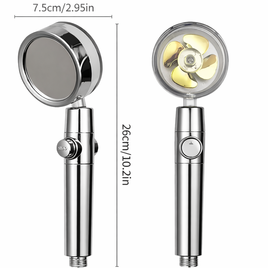 Cabezal de ducha presurizado 360